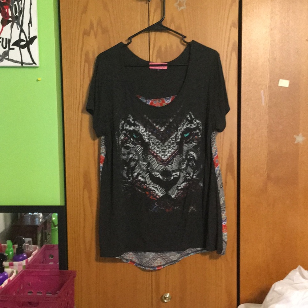 Printed cotton shirt